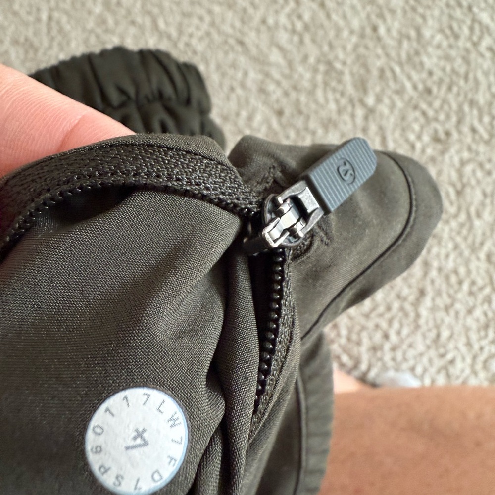 Lululemon green-army green shorts